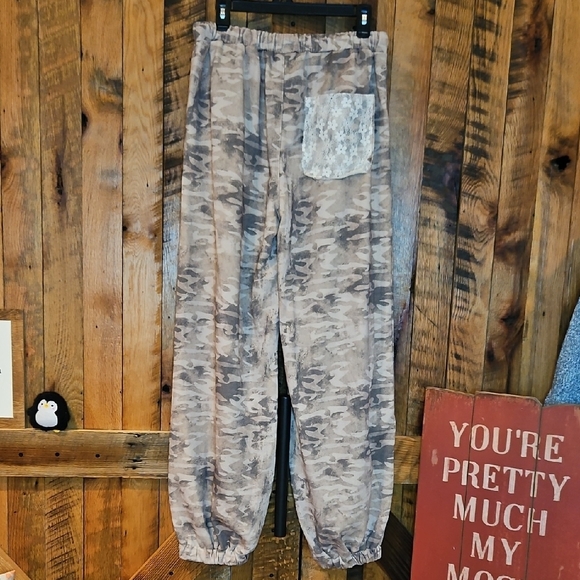 229 POL Camouflage Patchwork Joggers - Picture 9 of 11